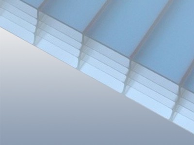 Stegplatte Plexiglas® Heatstop Cool Blue 32/32 weiss WZ009